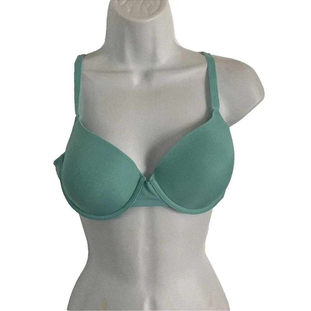 Ellen Tracy 59983P2 Underwire Bra Women Sz 38B Green Lightly Padded T Shirt Bra